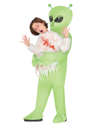 Disfraz de Alien Verde Hinchable Infantil