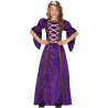 Disfraz de Dama Medieval Morada Infantil