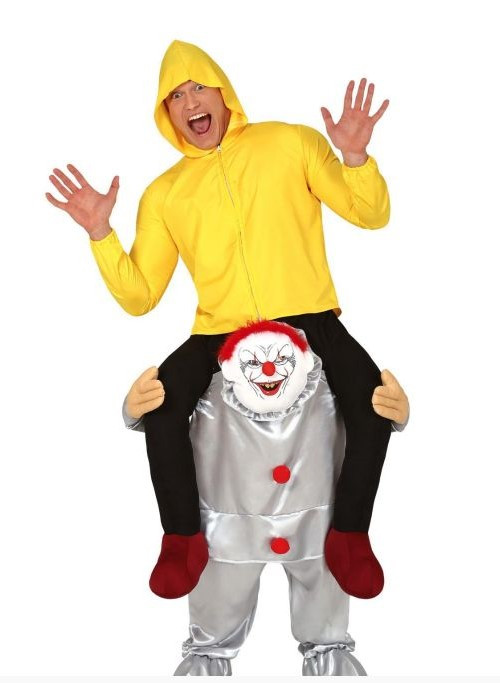 Mozorroa Clown bat bere Bizkar gainean