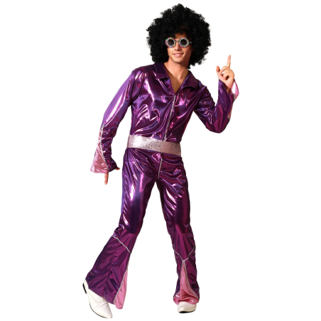 Disfraz de Disco Buzo Fucsia Chico