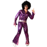 Disfraz de Disco Buzo Fucsia Chico