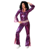 Disfraz de Disco Buzo Fucsia Chica
