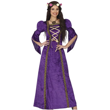 Disfraz De Dama Medieval Morada - Disfraces de Medievales y Guerreros