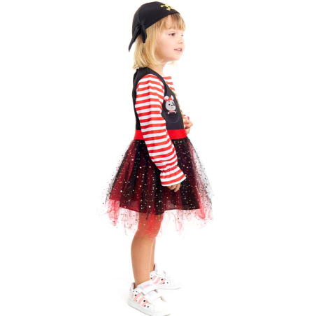 Disfraz De Pirata Parches Niña - Disfraces Corsarios - Disfraces de Piratas Infantiles