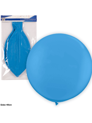Globo Gigante Azul 1m (1 Unidad) - Globos de Latex
