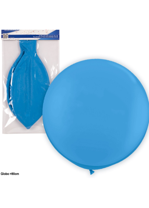 Globo Gigante Azul 1m (1 Unidad) - Globos de Latex