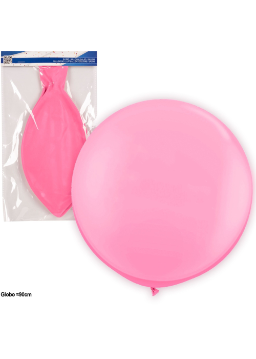 Globo Gigante Rosa 1m (1 Unidad) - Globos de Latex