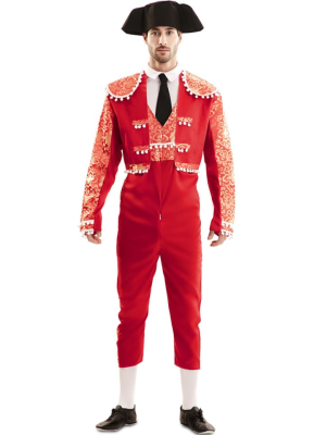 Disfraz De Torero Rojo Adulto - DISFRACES