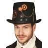 Chistera Steampunk Negra Alta - Complementos de Steampunk