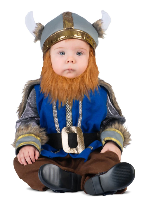 còpia de Disfraz De Vikingo Bebe Babero Con Sombrero