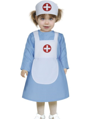 Disfraz De Enfermera Azul Bebe - Disfraces de Medicos y Enfermeras para Bebes