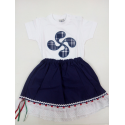 Comprar Falda Mahon con Puntilla Bebe - TRAJES REGIONALES