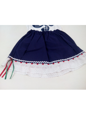 Falda Mahon con Puntilla Bebe - TRAJES REGIONALES