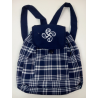 Mochila de Cuadros con Lauburu Bordado - TRAJES REGIONALES
