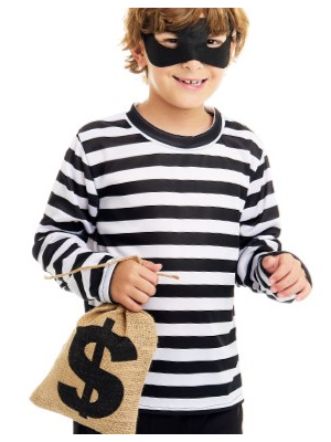 Camiseta De Rayas Negra Y Blanca Infantil - Chaquetas y Camisetas