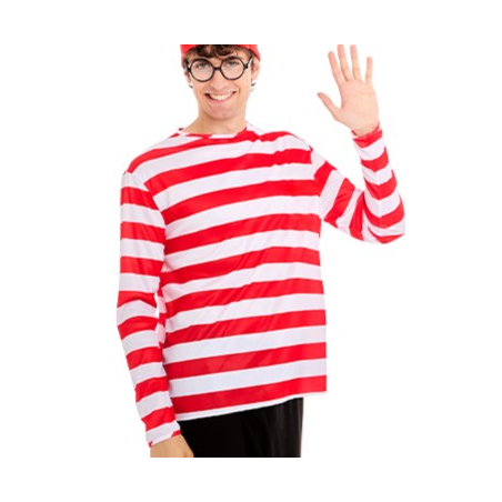 Camiseta De Rayas Roja Y Blanca - Chaquetas y Camisetas
