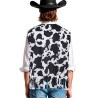 Chaleco Vaquero Vaca Negro Adulto - Complementos de Vaqueros