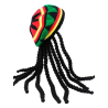 Gorro Rastas Jamaicano de punto - Complementos Caribeños y Cubanos