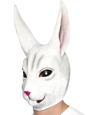 Mascara De Conejo Blanco de Latex - COMPLEMENTOS POR CATEGORIA