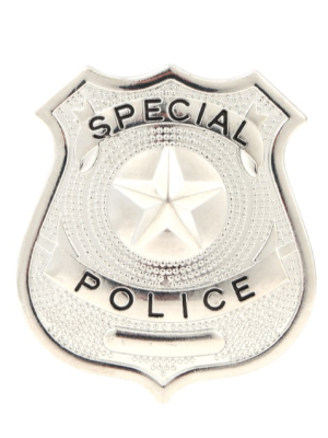 Placa De Policia Metal - Complementos de Policias y Presos