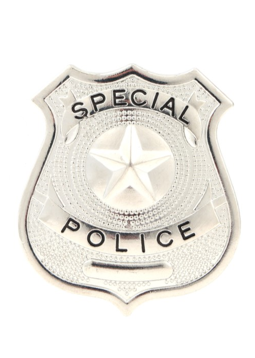 Placa De Policia Metal - Complementos de Policias y Presos