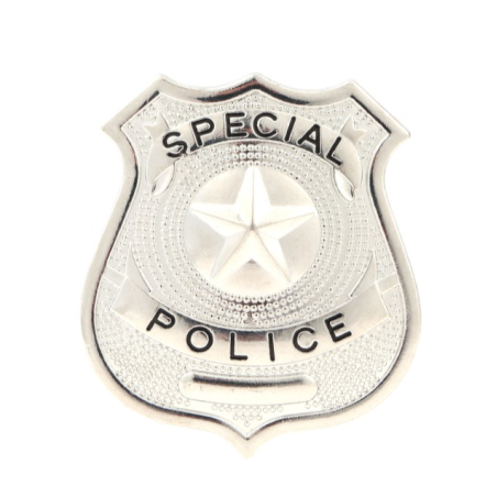 Placa De Policia Metal - Complementos de Policias y Presos