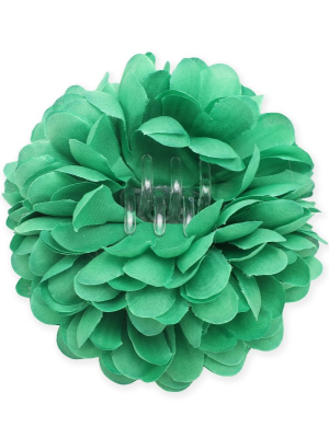 Flor De Pinza Verde - Accesorios Sevillanas - Flores y Peinetas de Flamenca