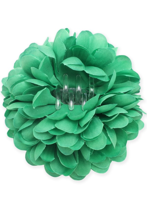 Flor De Pinza Verde - Accesorios Sevillanas - Flores y Peinetas de Flamenca