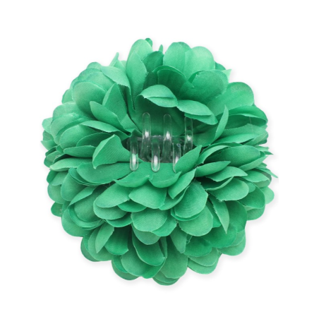 Flor De Pinza Verde - Accesorios Sevillanas - Flores y Peinetas de Flamenca