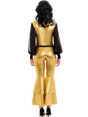 Disfraz De Disco Oro Mujer - Disfraces de Disco para Mujer