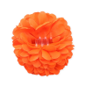 Flor De Pinza Naranja - Accesorios Sevillanas - Flores y Peinetas de Flamenca