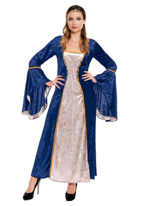 Disfraz De Medieval Azul - Disfraces Medievales para Mujer