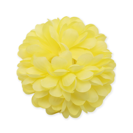 Flor De Pinza Amarilla - Accesorios Sevillanas - Flores y Peinetas de Flamenca