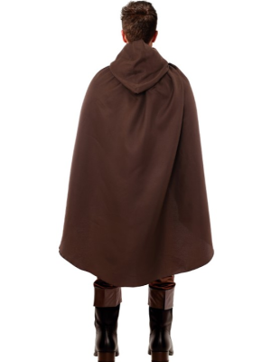 Capa Marrón Con Capucha Adulto - Capas
