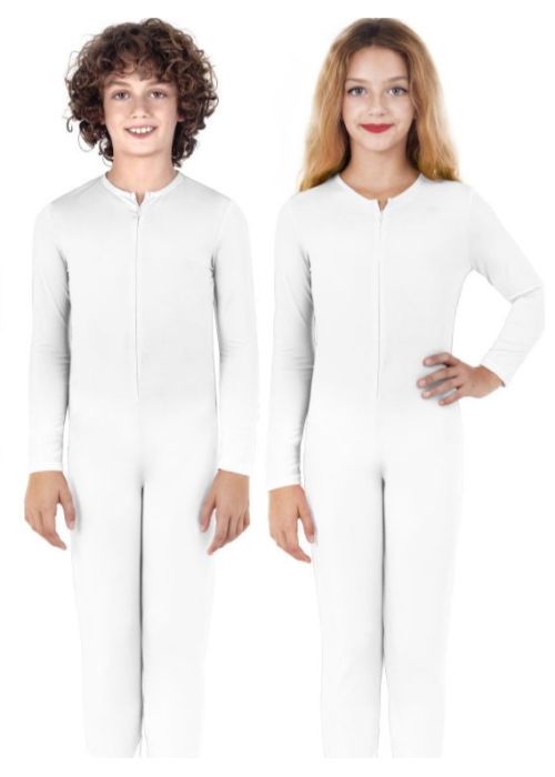 Malla Color Blanca Infantil - Disfraes de Sombras y Musculos Infantiles