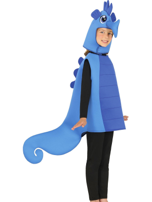 Disfraz De Caballito De Mar Azul Infantil - Disfraces de Animales Infantiles
