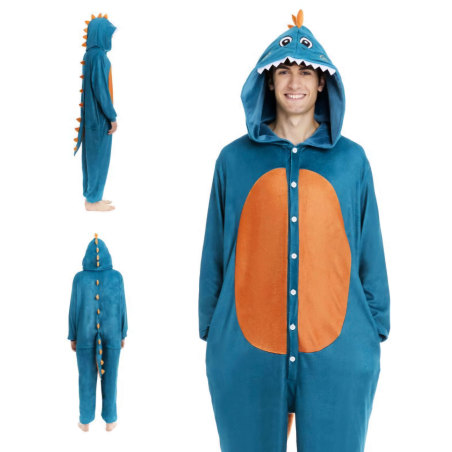 Disfraz Dinosaurio Pijama Peluche Adulto - Disfraces Animales - Disfraces Kigurumis Adultos