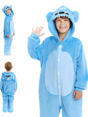 Disfraz De Stich Pijama Peluche Infantil - Disfraces Stich - Disfraces Kigurumis Infantiles