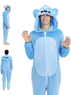 Disfraz De Stich Pijama Peluche Adulto - Disfraces Stich - Disfraces Kigurumis Adultos