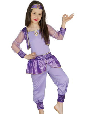 Disfraz De Princesa Arabe Morada Infantil - Disfraces para Niña