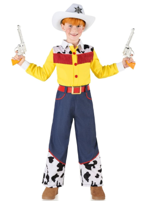 Disfraz De Vaquero Amarillo Woody Niño - Disfraces Toy Story - Disfraces del Vaqueros Infantiles