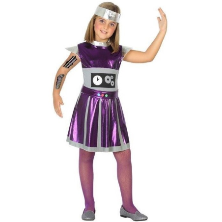 Disfraz De Galactica Morada Infantil - Disfraces del Espacio para Niña