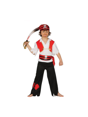 Disfraz De Pirata Bucanero Rojo Infantil - Disfraces de Pirata