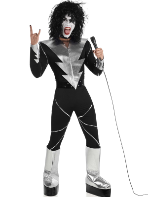 Disfraz De Rockero Kiss Hombre - Disfraces Cantantes y Famosos - Disfraces de Famosos y Cantantes Adultos