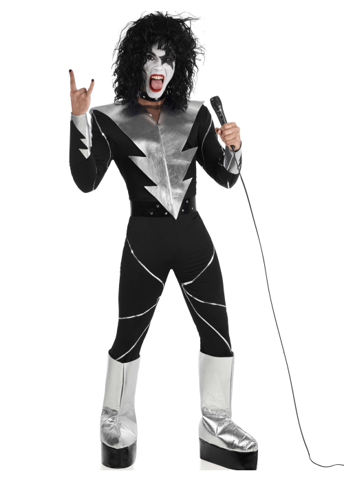 Disfraz De Rockero Kiss Hombre - Disfraces Cantantes y Famosos - Disfraces de Famosos y Cantantes Adultos