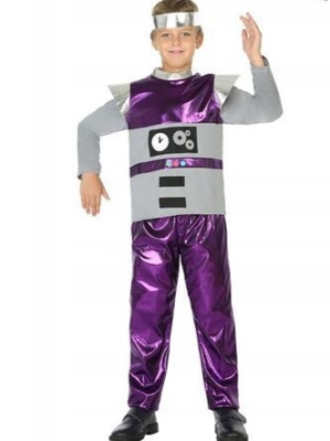 Disfraz De Galactico Morado Infantil - Disfraces del Espacio para Niño