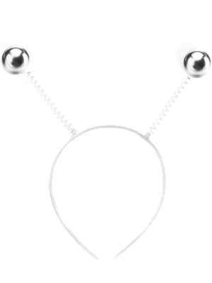 Diadema Antenas Bolas Plata - Complementos de Animales