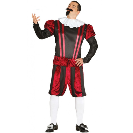 Disfraz De Epoca Rojo Para Hombre - Disfraces de Epoca para Hombre