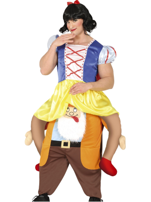 Disfraz De BlancaNieves A Hombros Enanito hombre - Disfraces A Hombros