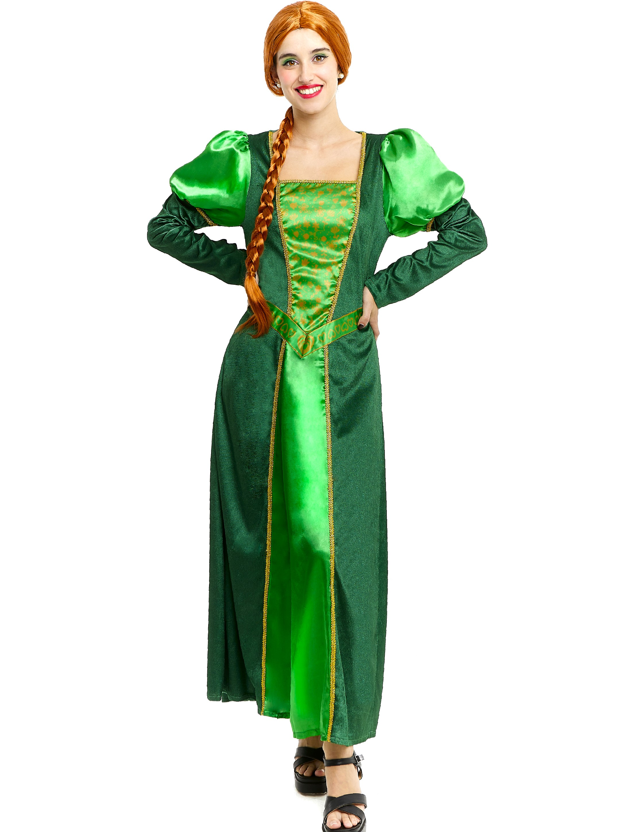 Vestido Princesa Adulto Disfraz De Cosplay De Princesa Fiona Para